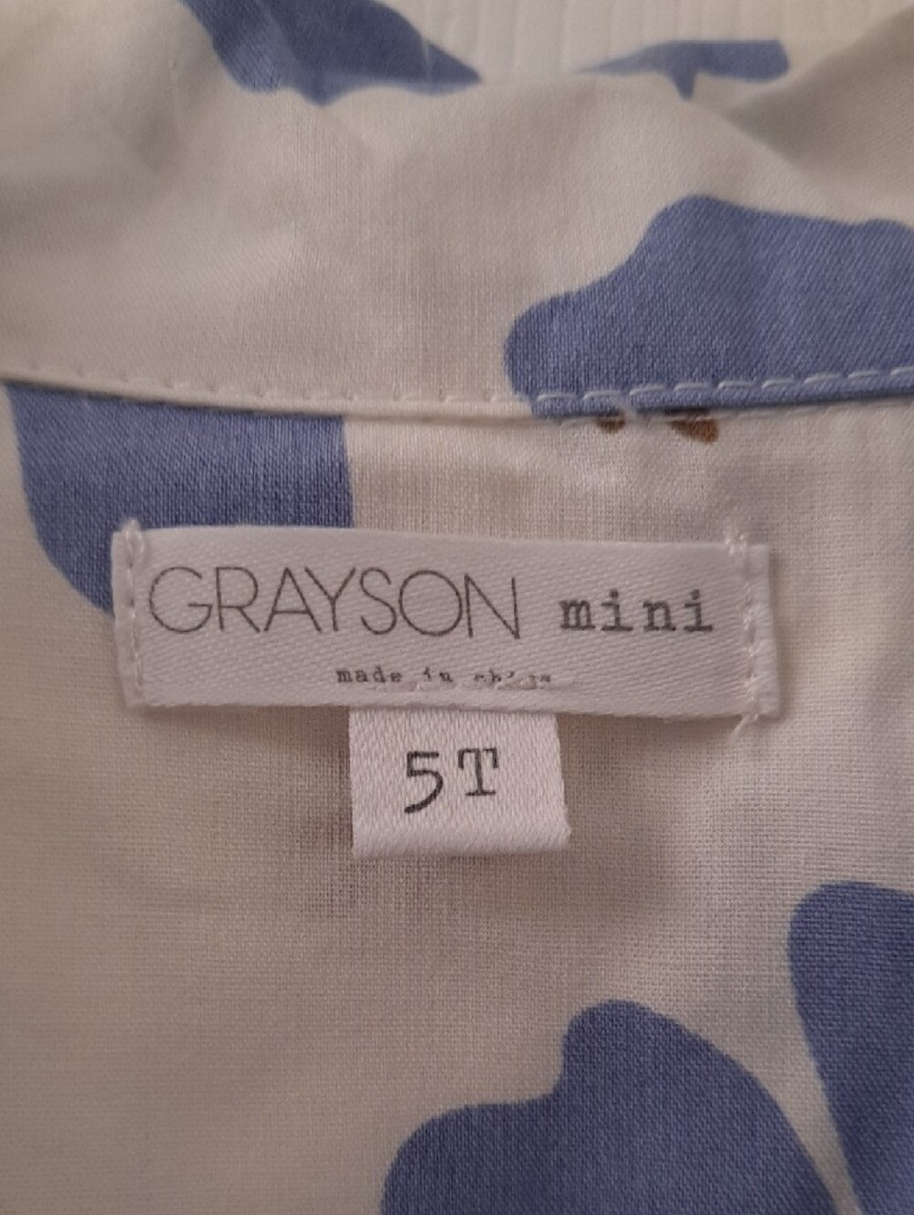Grayson Mini Kids Matching Set in Blue Floral Print - Picture 2 of 14